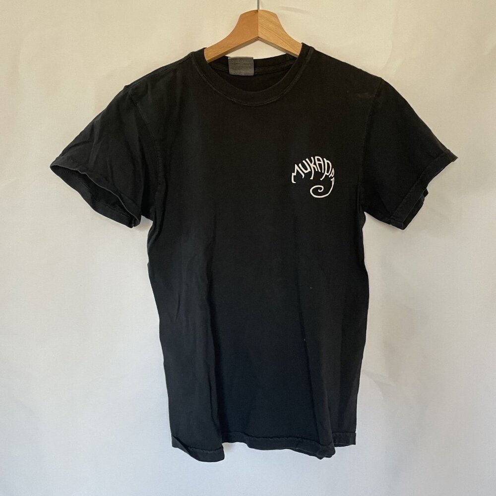 Vintage MuKappa women's size small Black Cotton T-Shirt lightweight summer top